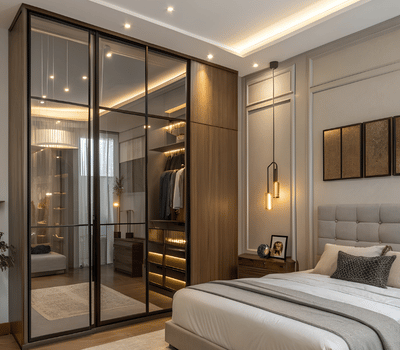 Glass & Mirror Wardrobes